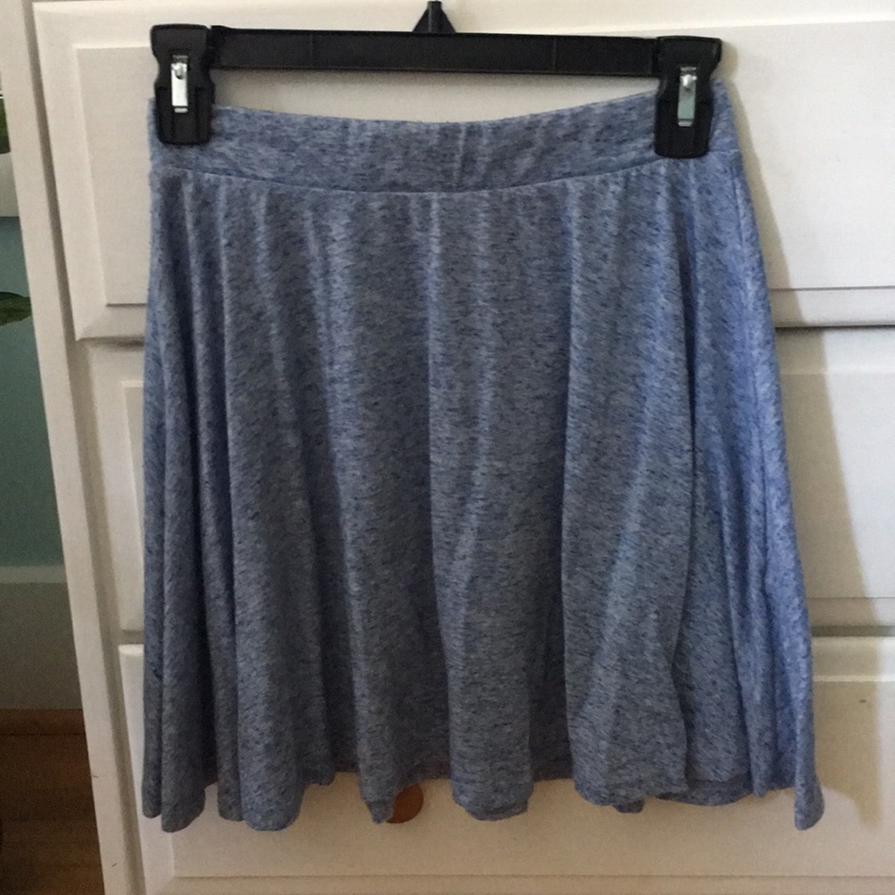 Heathered Blue Skater Skirt
